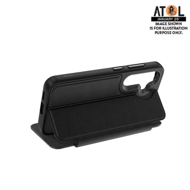 EFM Monaco Wallet Case Armour with D3O BIO for Samsung S25 - Black